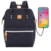 Dunkelblauer Damen Rucksack mit USB und Laptopfach – Himawari