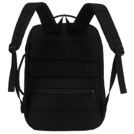 Reise-Rucksack aus Polyester in Schwarz, ideal für Handgepäck – Peterson