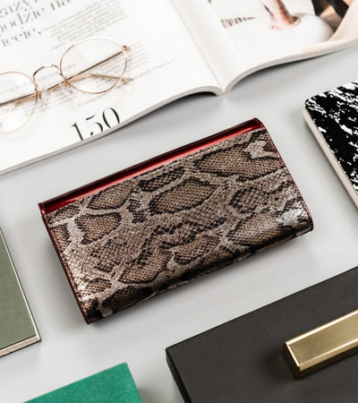 Große Damen Geldbörse mit Druckknopf – Peterson