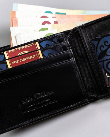 Kleine Geldbörse aus Leder ohne Verschluss – Peterson