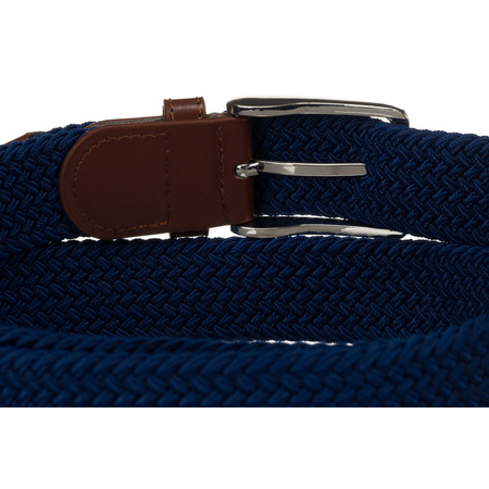 Dunkelblauer Unisex Textilgürtel – Rovicky