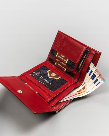 Kleine Damen Geldbörse aus Leder mit RFID Schutz – Peterson