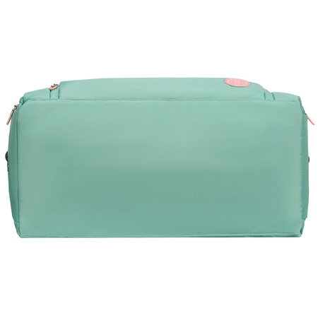 Minz-rosa Wochenend-Reisetasche mit einem Thermofach für Schuhe – Peterson