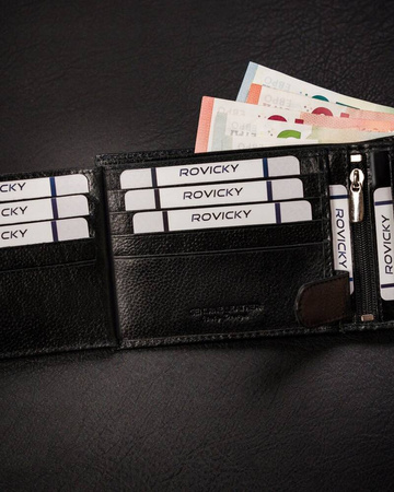 Große Herren Geldbörse aus Leder – Rovicky