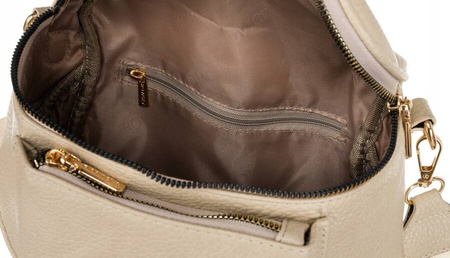 Elegante Damen-Umhängetasche aus Leder mit zusätzlicher Damen-Geldbörse – Rovicky