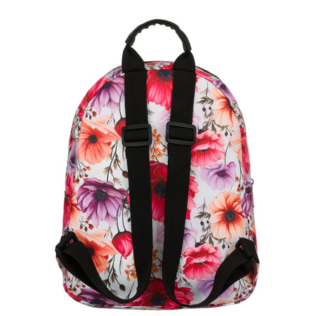 Multicolor Damen Rucksack mit Blumenmuster und verstellbaren Schultergurten – Rovicky