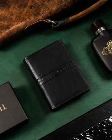 Große Herren Geldbörse aus Leder ohne Verschluss – Rovicky