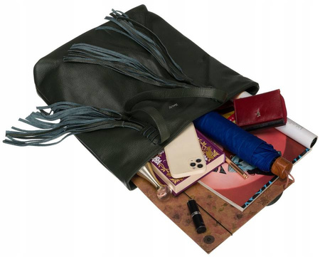 Große Shopper Damen mit Fransen – Rovicky