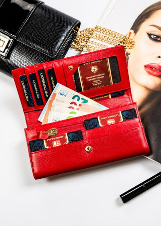 Große, schlanke Damen Geldbörse mit Diebstahlschutz – Peterson