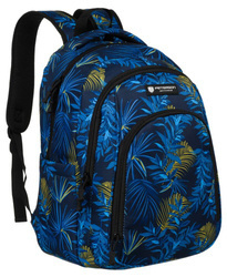 Geräumiger, zweifach unterteilter Rucksack aus Polyester in Dunkelblau – Peterson