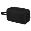Schwarze Herren Reisekosmetiktasche aus Polyester mit Reißverschluss – Peterson