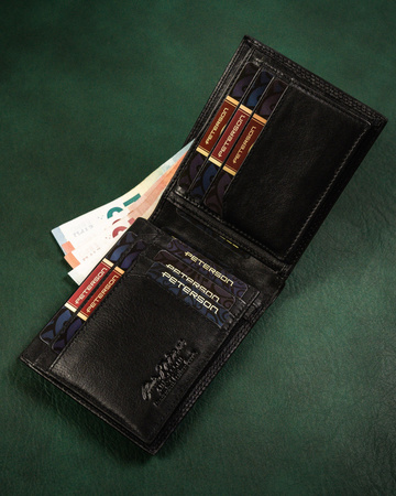 Faltbare Herren Geldbörse aus Echtleder – Peterson