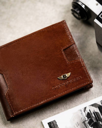 Geschenkset: Herren Geldbörse aus Leder, Etui und Schlüsselanhänger – Peterson