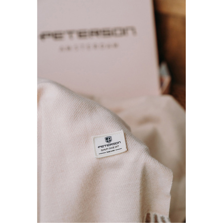 Eleganter Schal mit Fransen in Beige – Peterson