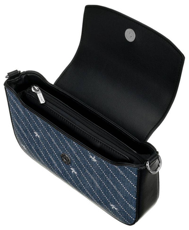 Kleine Damen Umhängetasche mit Jeansbesatz – David Jones