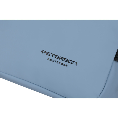 Blauer Reiserucksack aus wasserabweisendem Material für Handgepäck – Peterson