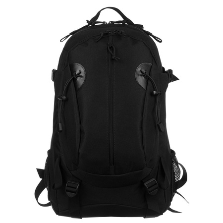 Schwarzer, militärischer Rucksack mit Kompressionsriemen – Peterson