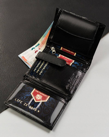 Herren Geldbörse hochformat mittelgroß ohne äußeren Verschluss – Peterson