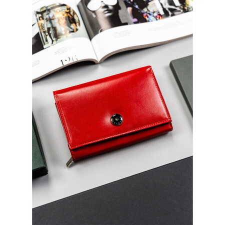 Moderne Damen Geldbörse in Rot mit RFID-Schutz – Peterson