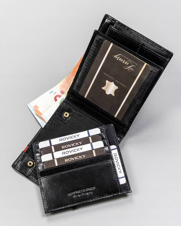 Elegante Herren Geldbörse aus Leder – Rovicky