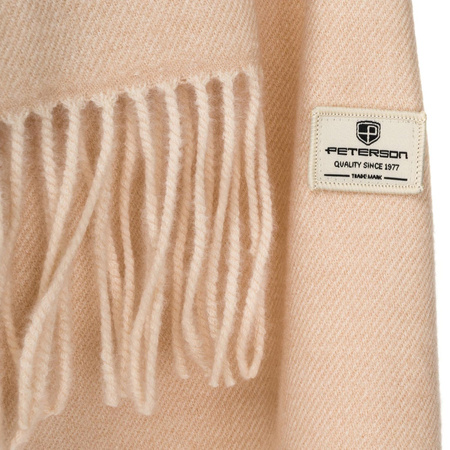 Eleganter Schal mit Fransen in Beige – Peterson