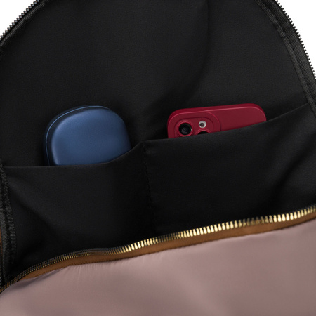 Peterson Damen-Rucksack mit zwei Fächern aus Polyester in Beige