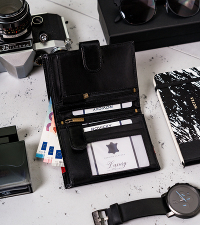 Elegante Herren Geldbörse aus hochwertigem Leder – Rovicky