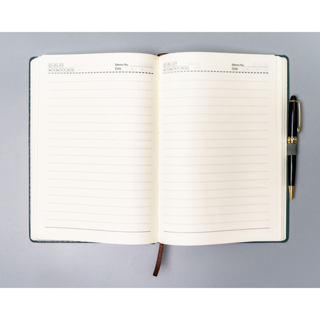 Grünes Notizbuch im Hardcover im B5-Format liniert - Peterson