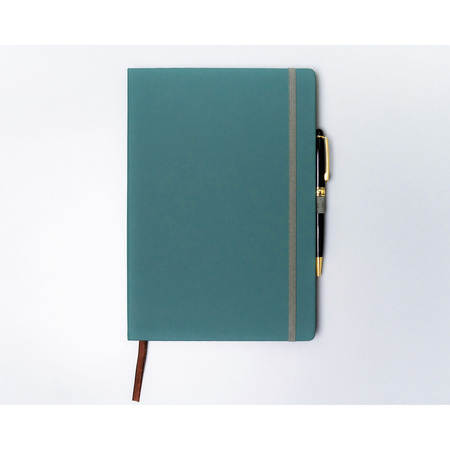 Grünes Notizbuch im Hardcover im B5-Format liniert - Peterson