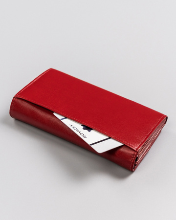 Große Damen Geldbörse aus Leder mit Druckknopf – 4U Cavaldi