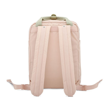 Rosa-blauer wasserabweisender City Rucksack mit Reißverschluss – Himawari