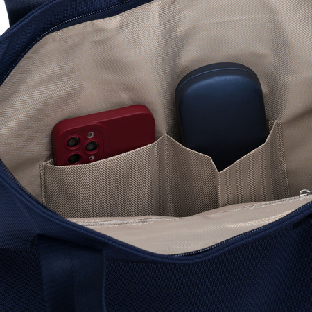 Damen-Shopper in Marineblau, einteilig und mit Reißverschluss – Peterson