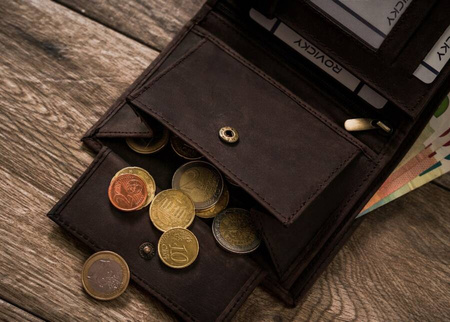 Große vertikale Herren Geldbörse aus Echtleder – Always Wild