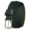 Lederner, grüner Damen Gürtel mit silberner, klassischer Schnalle - Peterson