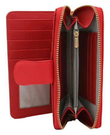 Große vertikale Damen Geldbörse aus Öko-Leder – Peterson