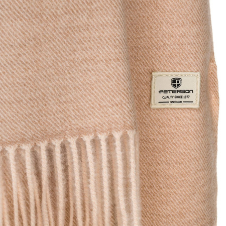 Klassischer Damen Schal mit Fransen in Beige – Peterson