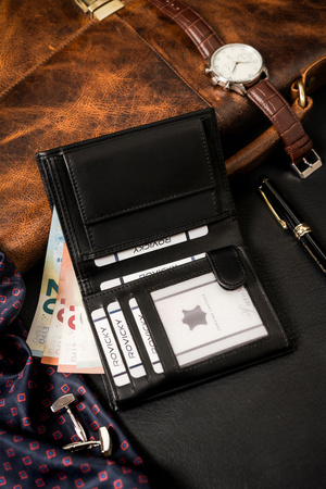 Große Herren Geldbörse aus Öko-Leder – 4U Cavaldi