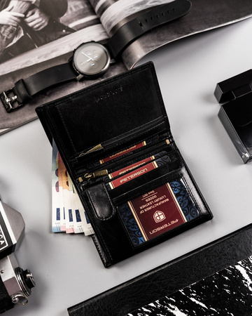 Herren-Geldbörse aus Leder für Karten – Peterson