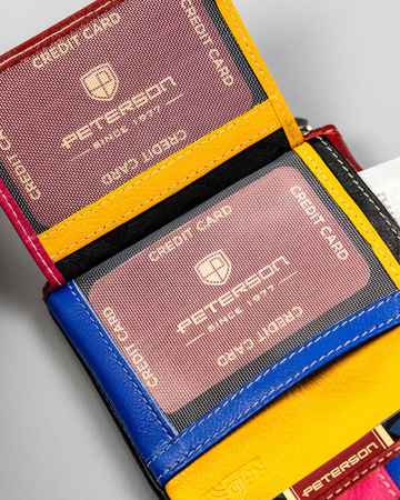 Damen Geldbörse aus Leder mit Fächern – Peterson