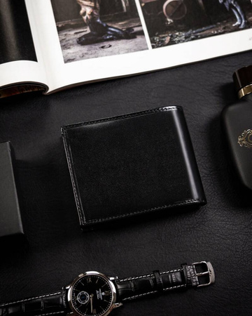 Große Herren Geldbörse aus Leder ohne Verschluss – Rovicky