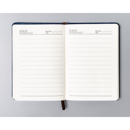 Granatfarbener Notizblock im A6-Format, liniert – Peterson