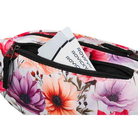 Mehrfarbige Damen Gürteltasche aus strapazierfähigem Polyester – Rovicky