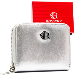 Elegante Damen Geldbörse klein mit Reißverschluss – Rovicky