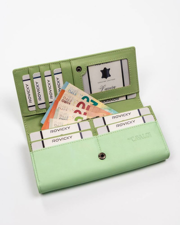 Große Damen Geldbörse Querformat aus Öko-Leder – 4U Cavaldi