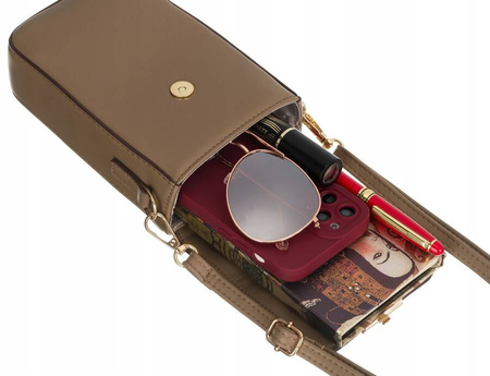 Mini Damen Umhängetasche-Portemonnaie aus Öko-Leder – Peterson