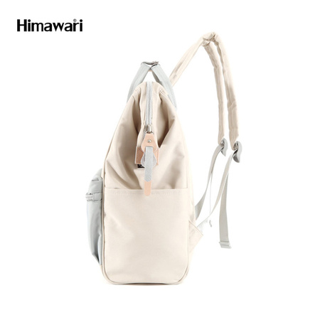 Praktischer Rucksack in Creme-Blau mit verstellbaren Gurten – Himawari