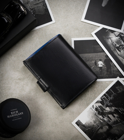 Herren Geldbörse aus Leder für Karten mit RFID Protect – Rovicky