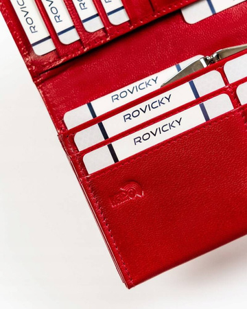 Damen Geldbörse aus Leder mit Druckknopfverschluss – 4U Cavaldi