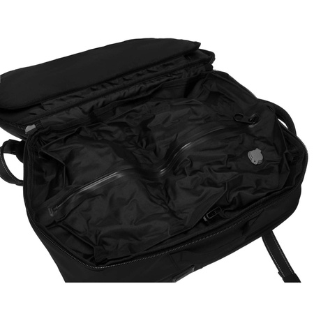 Reiserucksack in Schwarz mit Vakuumfach und USB-Anschluss – Peterson