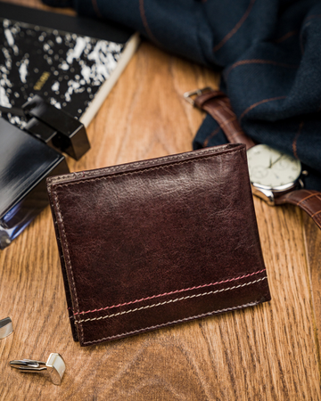 Herren Geldbörse aus Leder Always Wild® für Karten